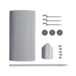 Aluminium 4mm Ultra Trimdek Solar Mesh Kit (250mm wide)